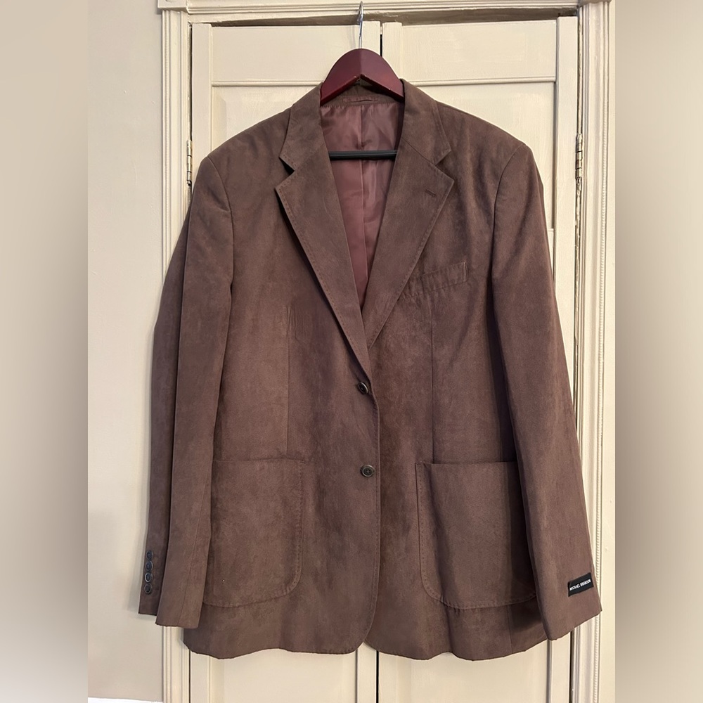 Men’s Light Faux Suede Jacket